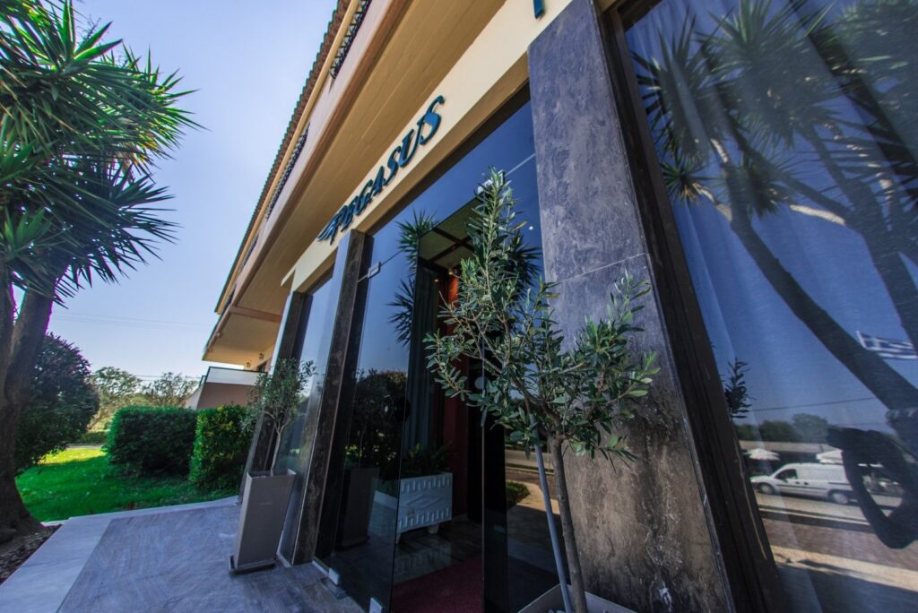 Pegasus Hotel: Your Family's Gateway to Corfu's Magic 1 entrance