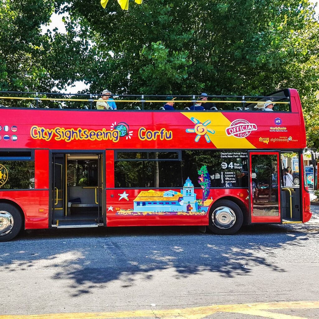 Unleash Your Corfu Adventure: Hop-On Hop-Off Bus Tour! 1 corfu city sightseeing hop on hop off bus tour 2