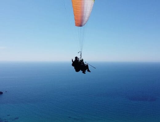 Corfu: Paragliding Tandem Flight Above Pelekas Town