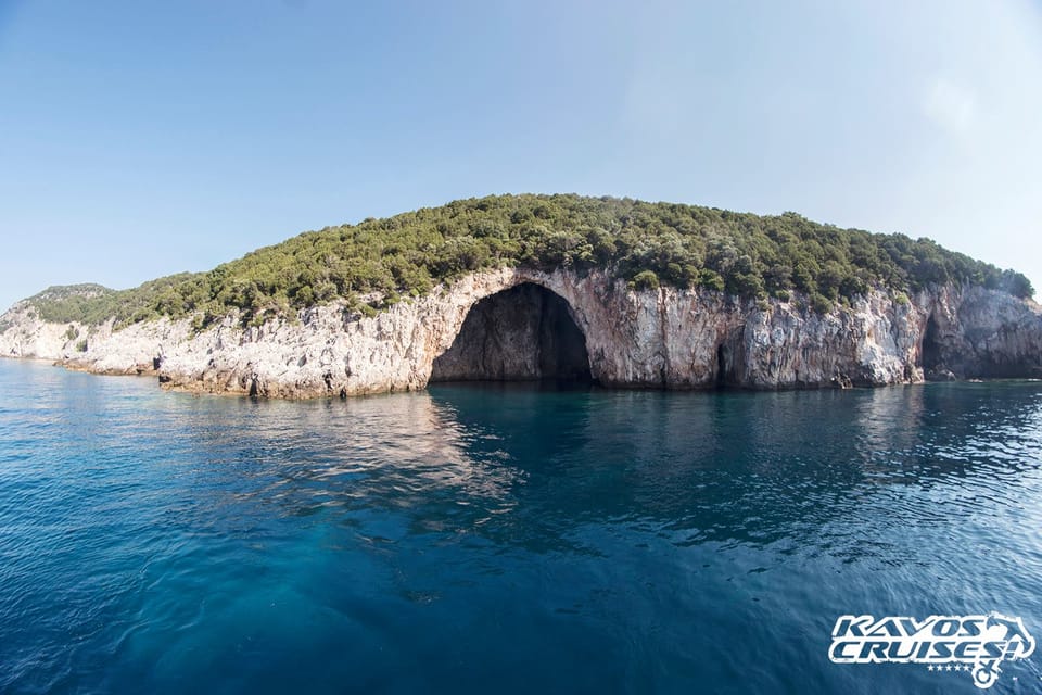 Corfu's Enchanting Sunset Cruise: Syvota, Blue Lagoon & Caves from Lefkimmi 1 from lefkimmi syvota blue lagoon and cave sunset cruise 9
