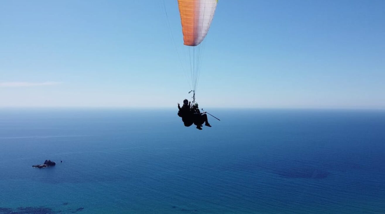 Corfu Paragliding Tandem Flight Above Pelekas Town – Experience the Ultimate Thrill!