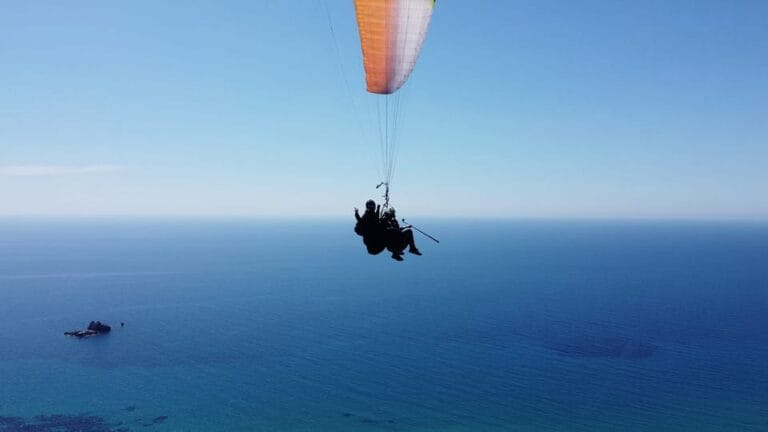 Corfu: Paragliding Tandem Flight Above Pelekas Town