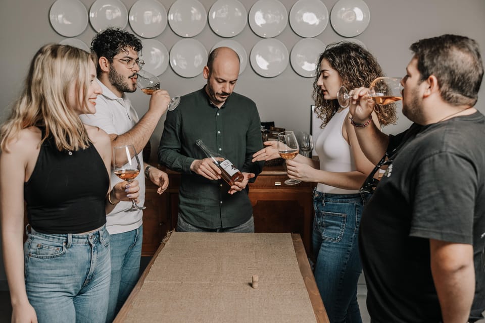 corfu: wine tasting with 5 native grape varieties.