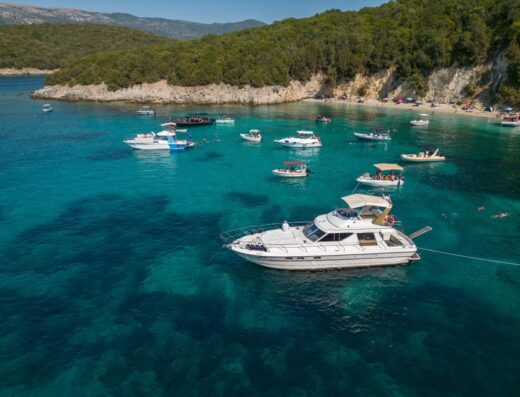 From Lefkimmi: Luxury Yacht Cruise to Sivota and Blue Lagoon