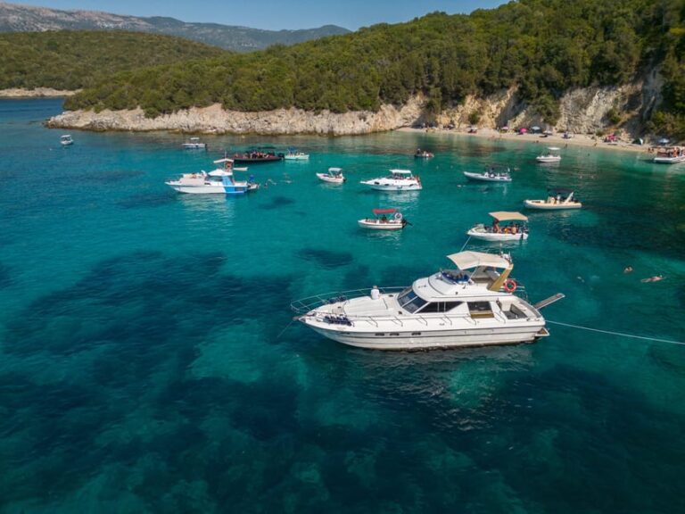 From Lefkimmi: Luxury Yacht Cruise to Sivota and Blue Lagoon